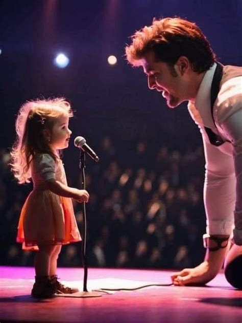 The superstar asks a little girl to sing “You Raise Me Up”..